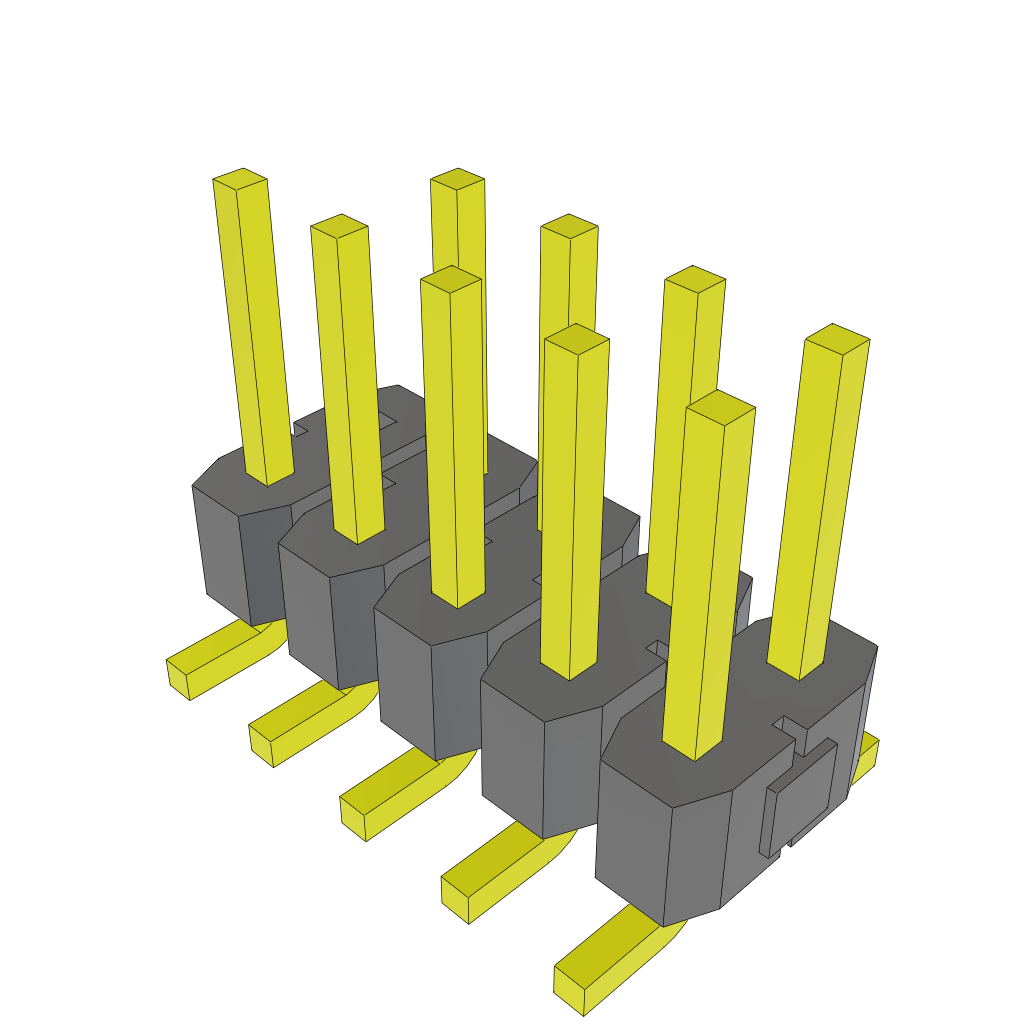 All Parts Connectors BTB Connectors TSM-105-01-T-DV-002 by Samtec
