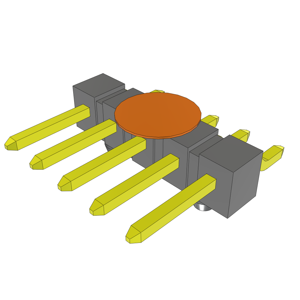 All Parts Connectors rugged connector TSM-105-01-T-SH-A-K-TR by Samtec