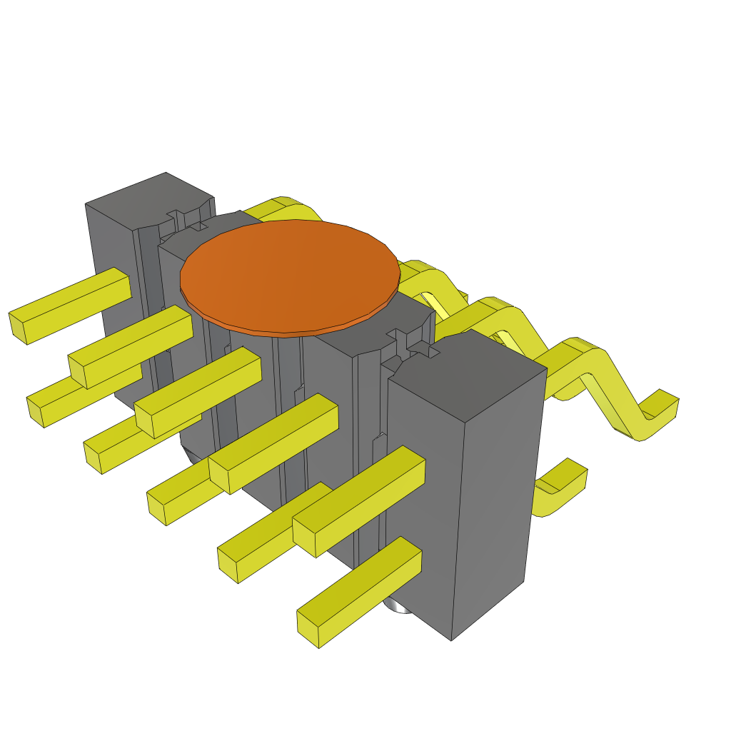 All Parts Connectors rugged connector TSM-105-04-L-DH-A-K-TR by Samtec