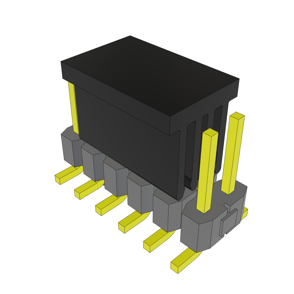 All Parts Connectors rugged connector TSM-106-01-H-DV-A-P-TR by Samtec