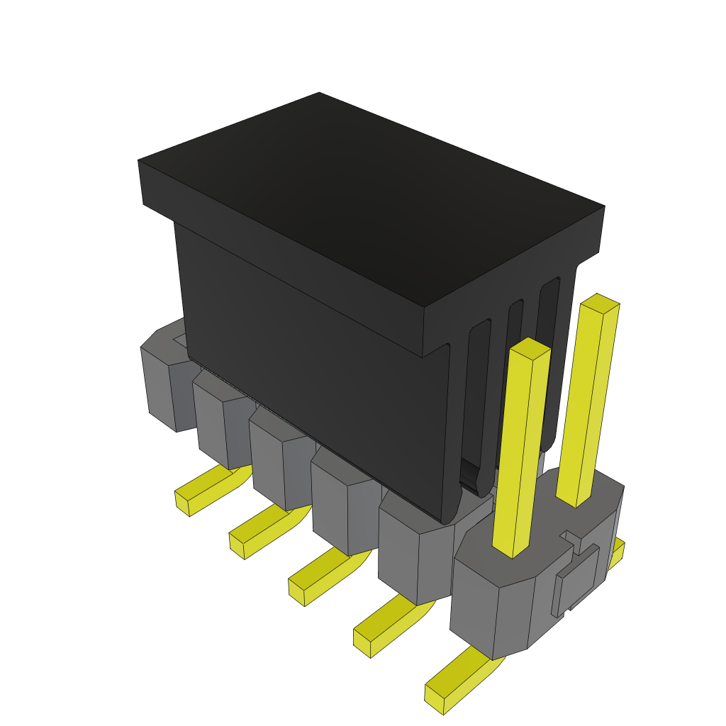 All Parts Connectors rugged connector TSM-106-01-L-DV-001-P-TR by Samtec
