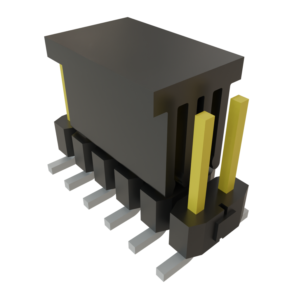 All Parts Connectors rugged connector TSM-106-01-L-DV-A-P by Samtec