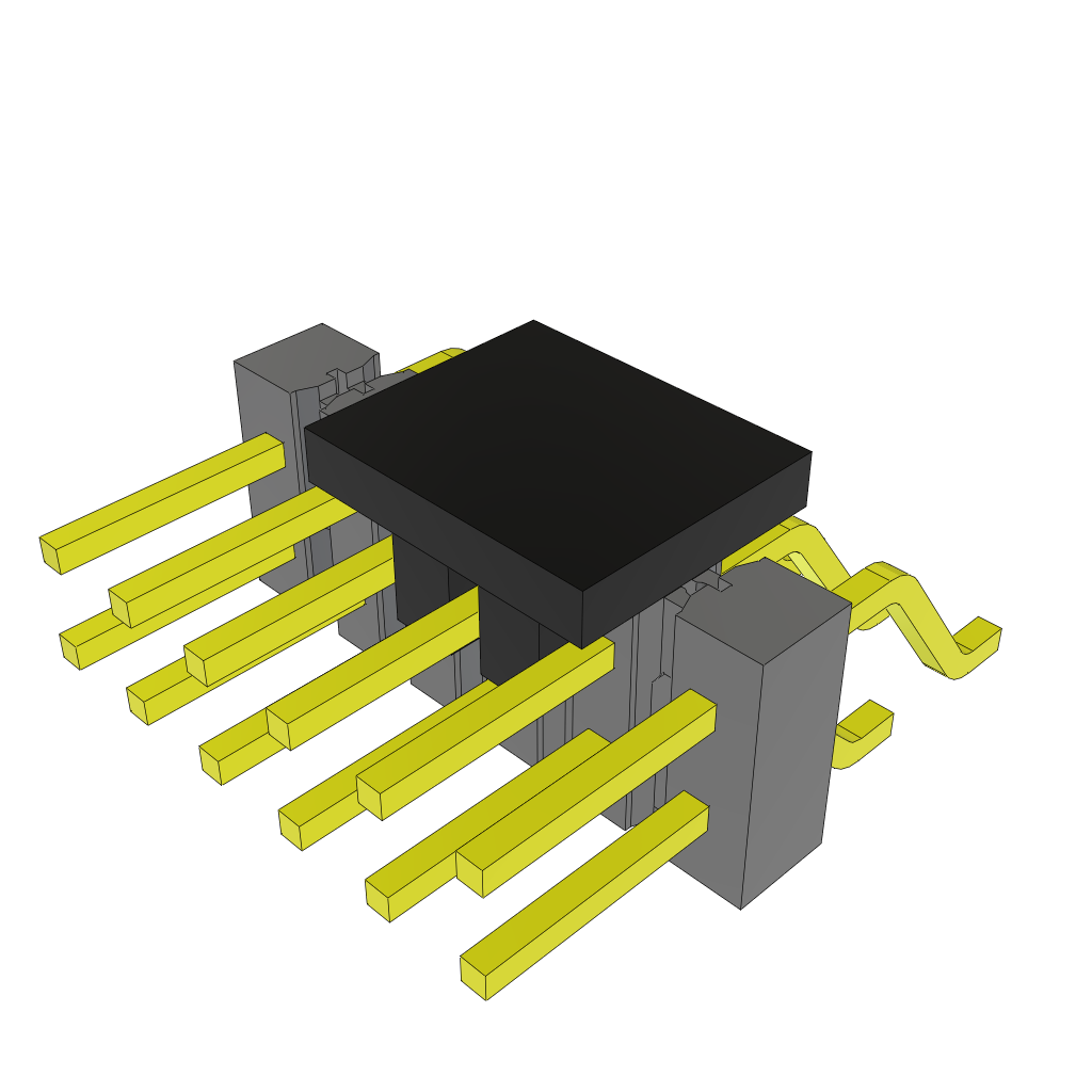 All Parts Connectors rugged connector TSM-106-01-S-DH-P-TR by Samtec