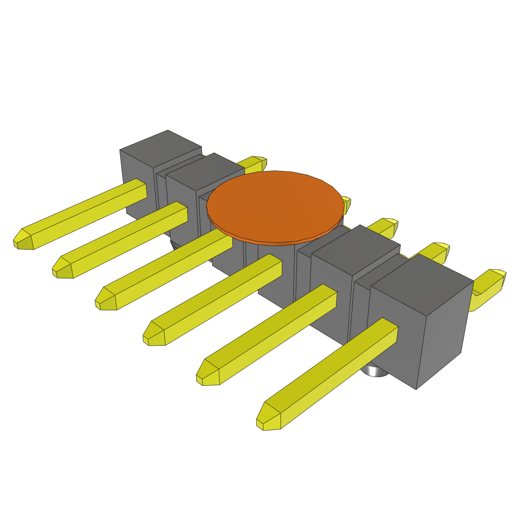 All Parts Connectors rugged connector TSM-106-01-T-SH-A-K-TR by Samtec