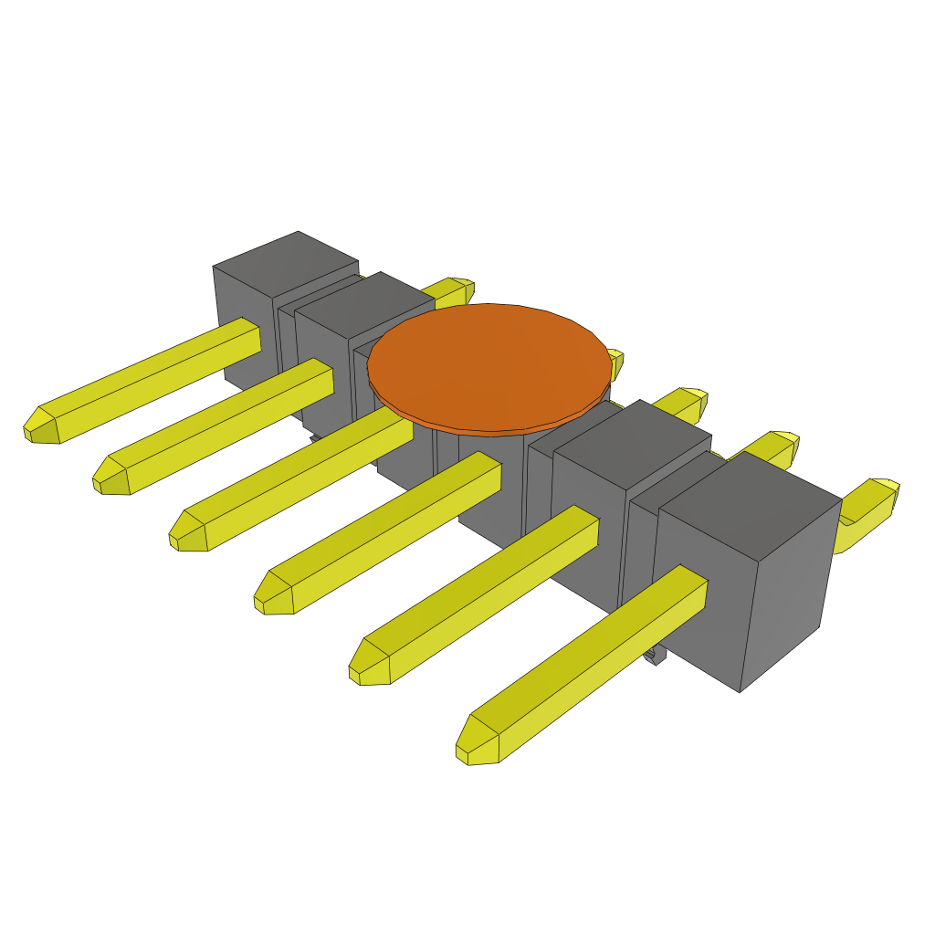 All Parts Connectors rugged connector TSM-106-01-T-SH-LC-K by Samtec