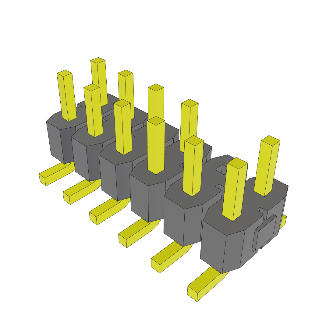 All Parts Connectors BTB Connectors TSM-106-04-S-DV-010 by Samtec