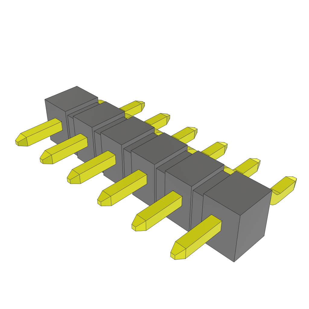 All Parts Connectors rugged connector TSM-106-04-T-SH-TR by Samtec