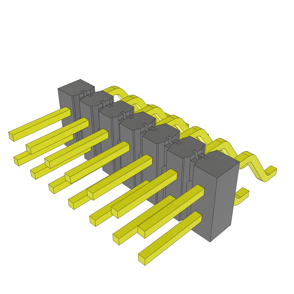 All Parts Connectors rugged connector TSM-107-01-F-DH-TR by Samtec