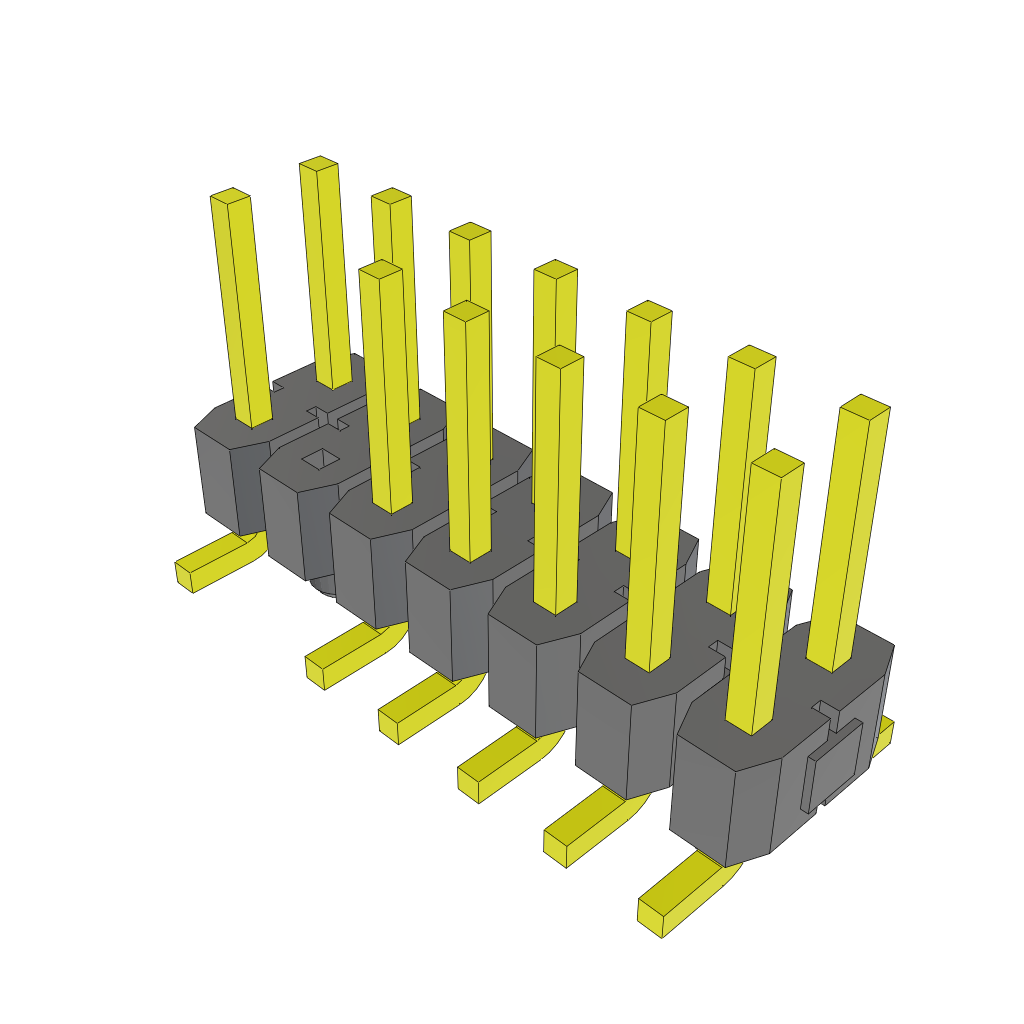 All Parts Connectors rugged connector TSM-107-01-L-DV-A-003 by Samtec