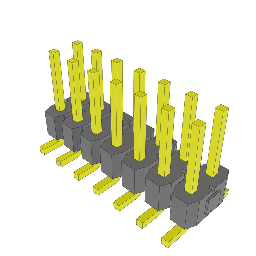 All Parts Connectors BTB Connectors TSM-107-01-SM-DV-TR by Samtec