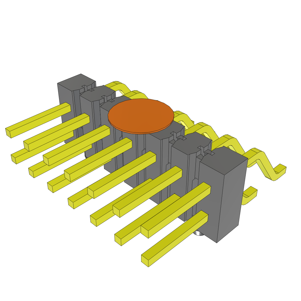 All Parts Connectors BTB Connectors TSM-107-01-SS-DH-A-K-TR by Samtec