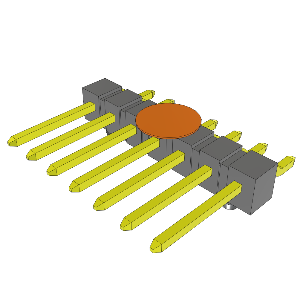 All Parts Connectors rugged connector TSM-107-02-S-SH-A-K-TR by Samtec