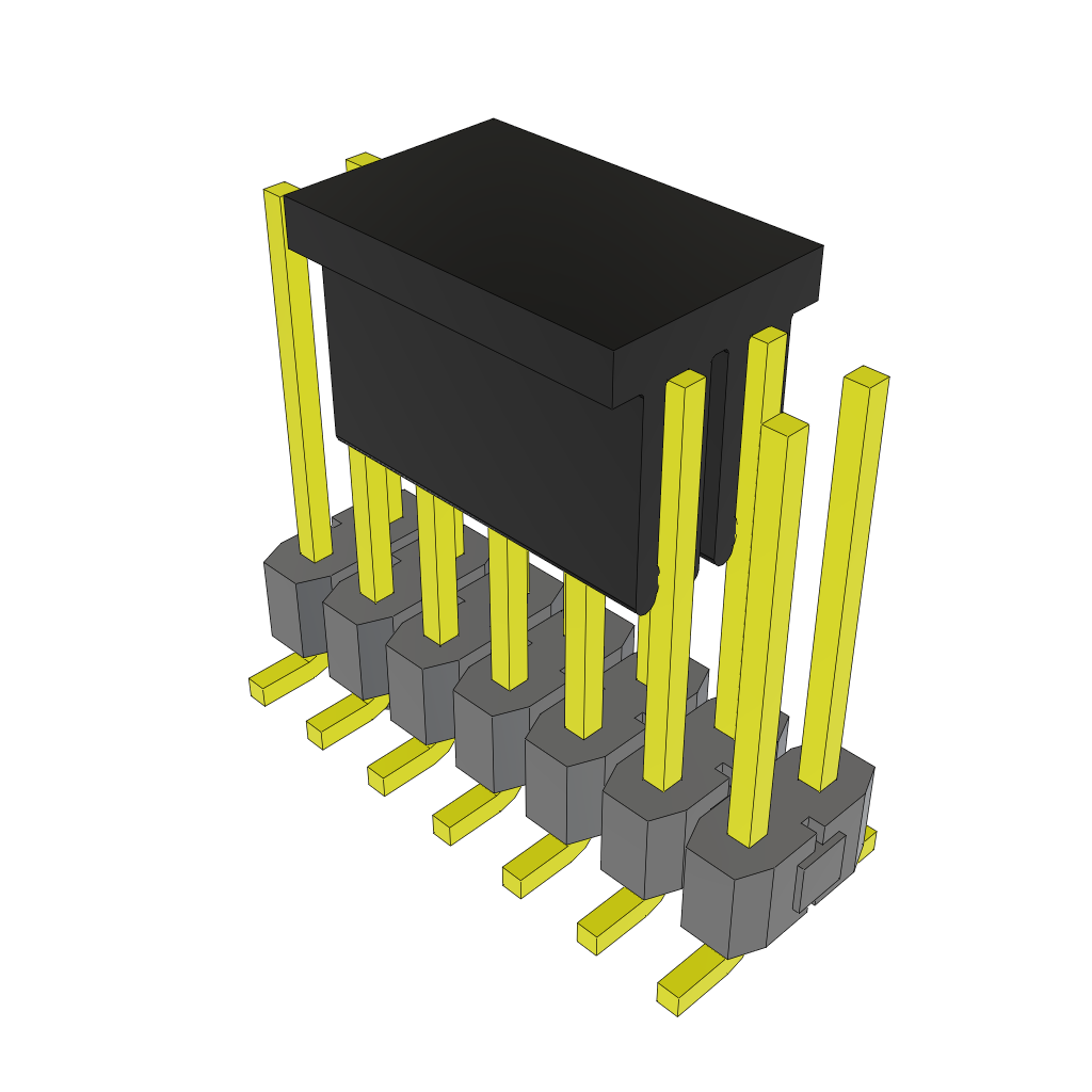 All Parts Connectors rugged connector TSM-107-03-F-DV-A-P by Samtec
