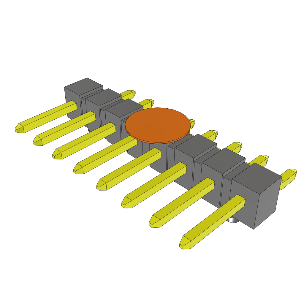 All Parts Connectors rugged connector TSM-108-01-LM-SH-A-K-TR by Samtec