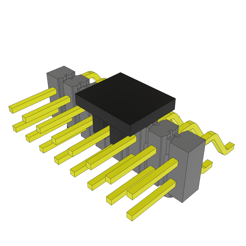 All Parts Connectors rugged connector TSM-108-01-S-DH-SL-P by Samtec