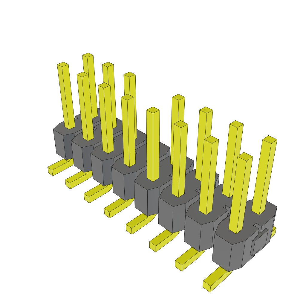 All Parts Connectors BTB Connectors TSM-108-01-S-DV-008 by Samtec