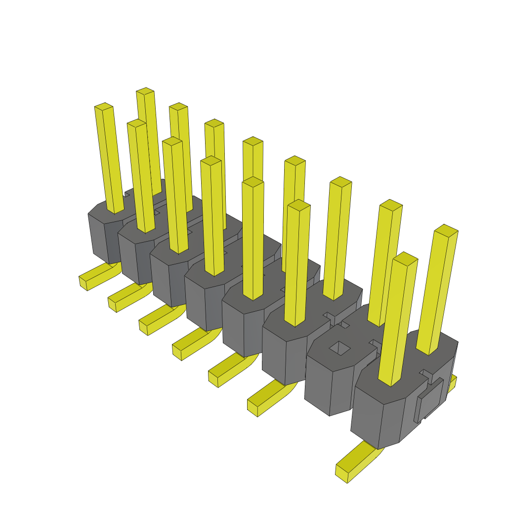 All Parts Connectors BTB Connectors TSM-108-01-S-DV-013 by Samtec