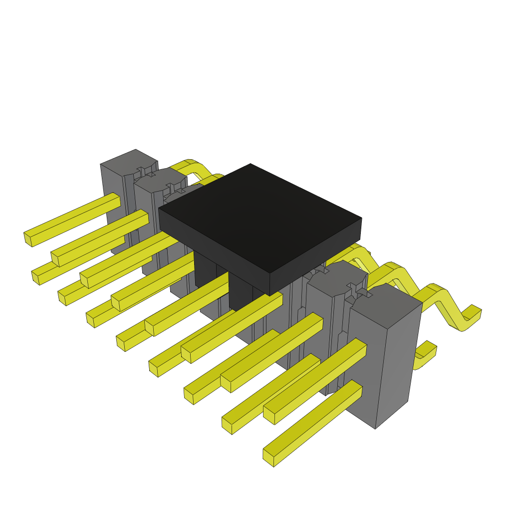 All Parts Connectors rugged connector TSM-108-01-SM-DH-P-TR by Samtec