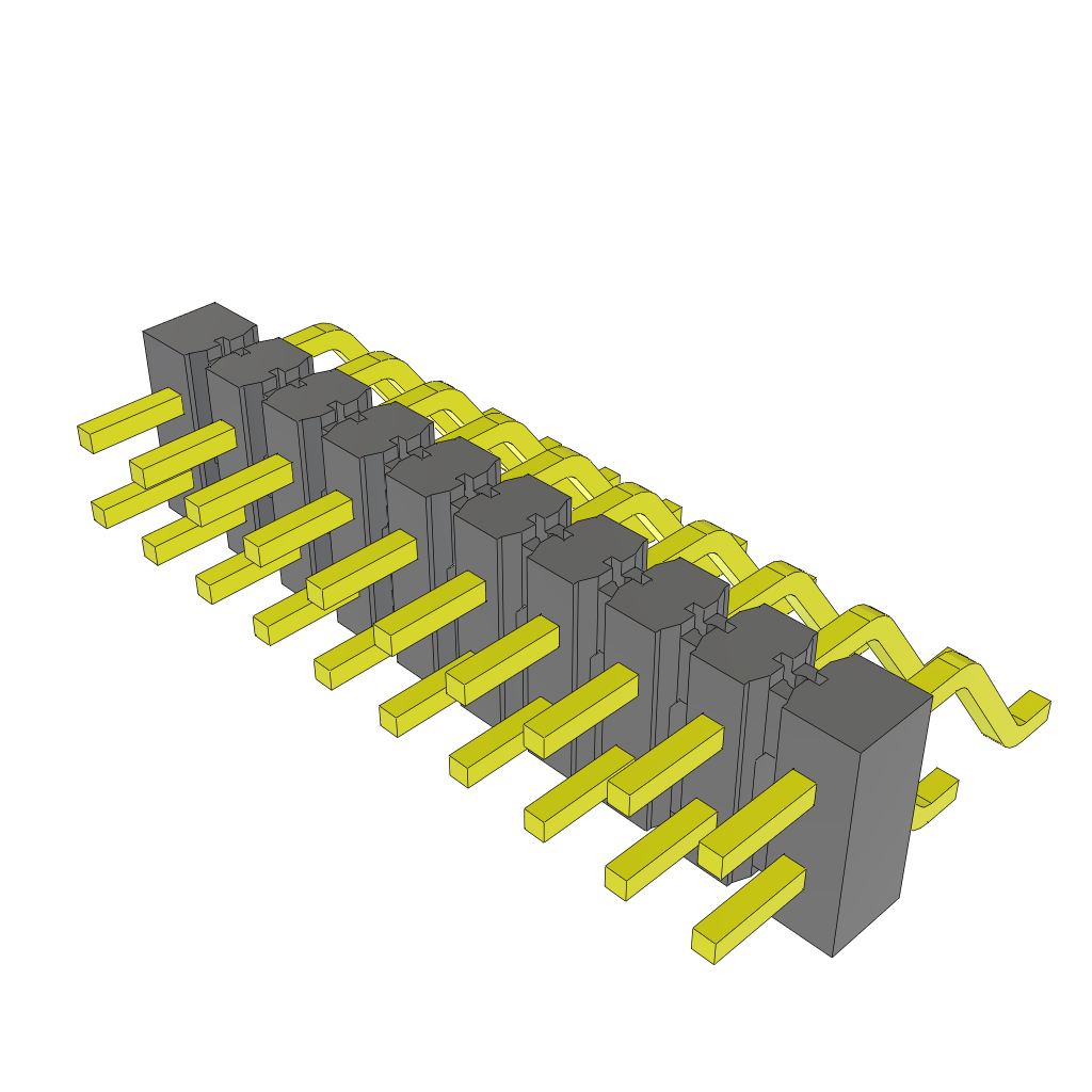 All Parts Connectors rugged connector TSM-110-04-L-DH by Samtec
