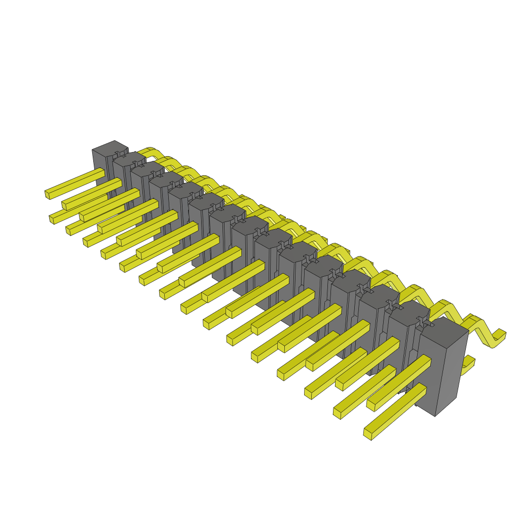 All Parts Connectors rugged connector TSM-115-01-L-DH-LC by Samtec