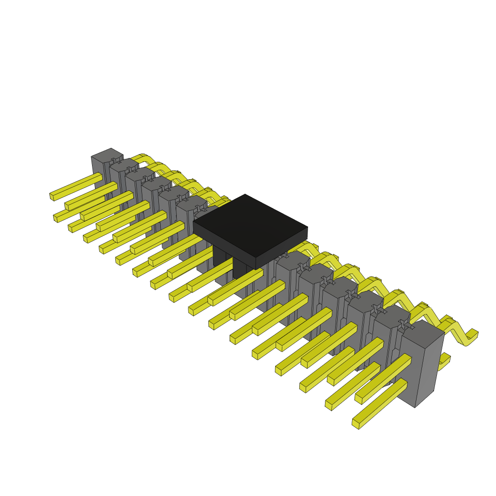 All Parts Connectors rugged connector TSM-116-01-L-DH-P-TR by Samtec
