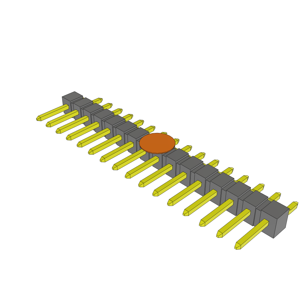 All Parts Connectors rugged connector TSM-116-01-T-SH-K-TR by Samtec