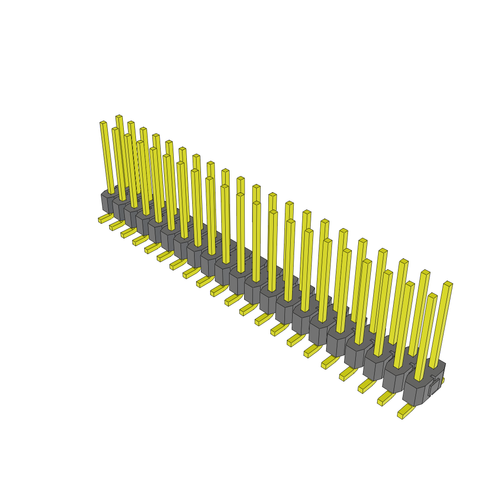 All Parts Connectors BTB Connectors TSM-121-03-S-DV-LC-TR by Samtec