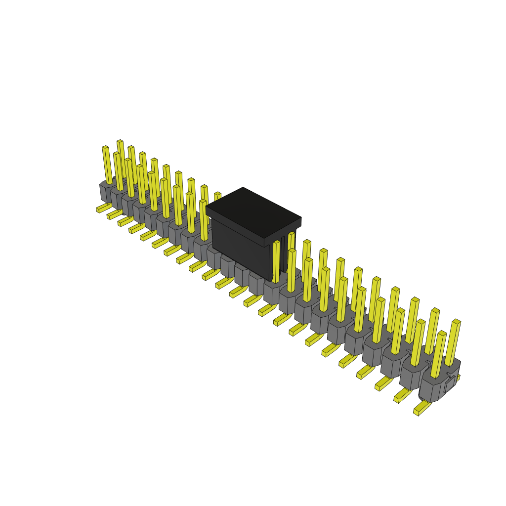 All Parts Connectors rugged connector TSM-123-01-F-DV-A-P-TR by Samtec