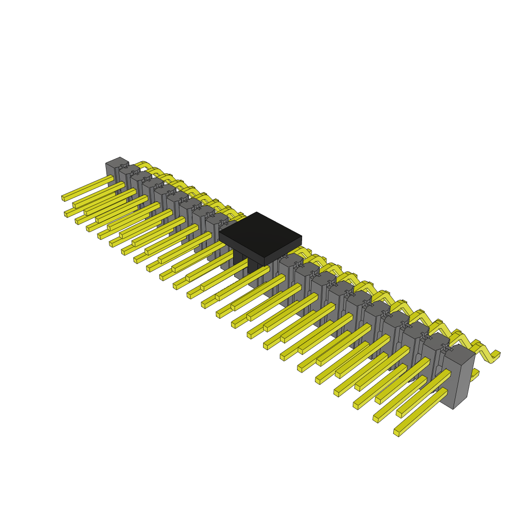 All Parts Connectors rugged connector TSM-123-02-S-DH-P by Samtec