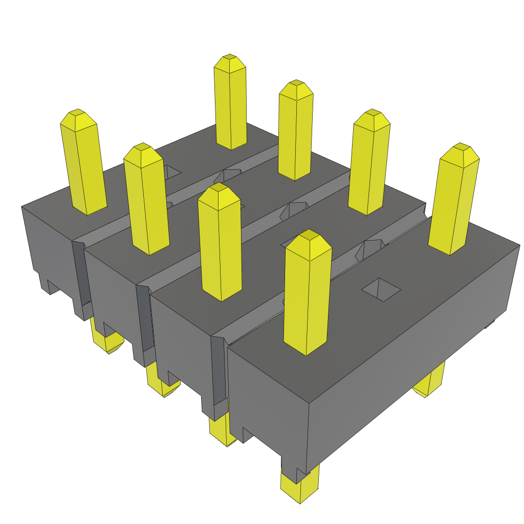 All Parts Connectors rugged connector TSW-104-06-G-Q by Samtec