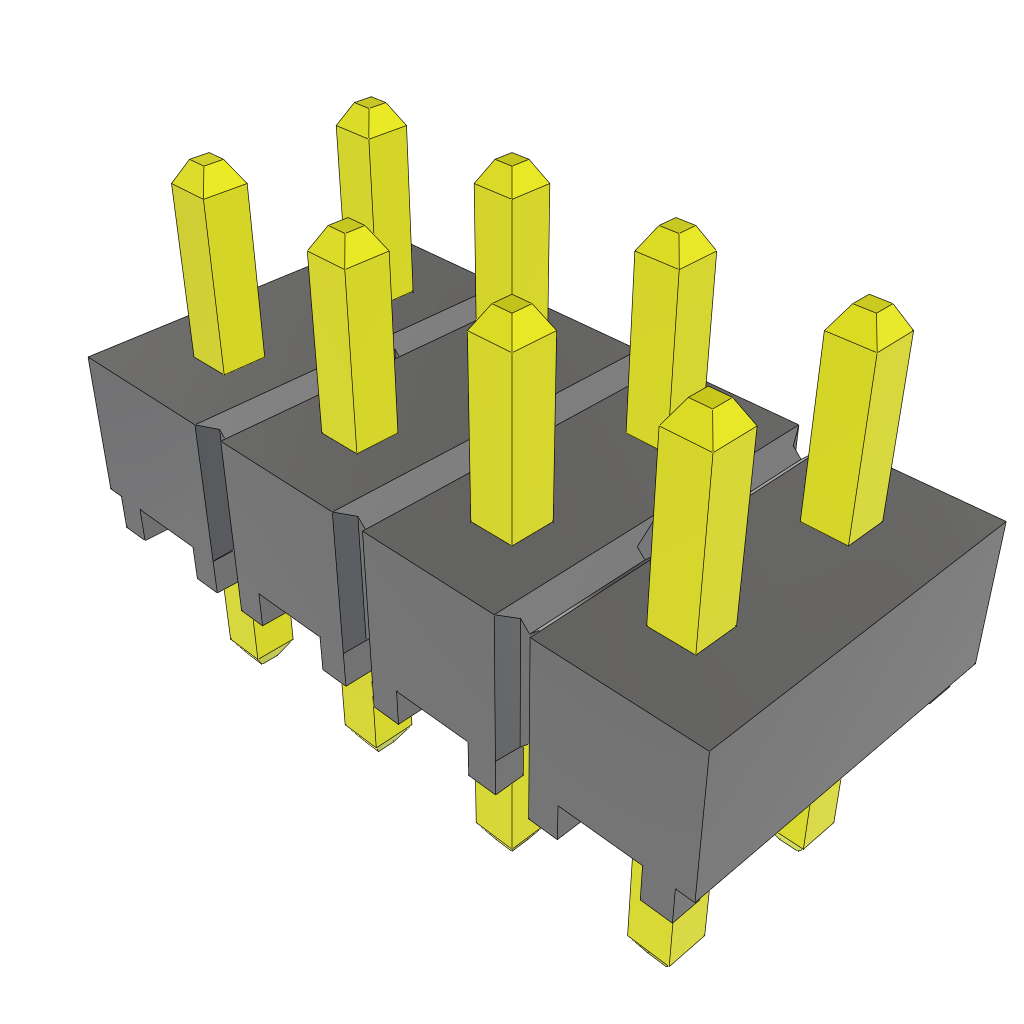 All Parts Connectors rugged connector TSW-104-06-S-D by Samtec