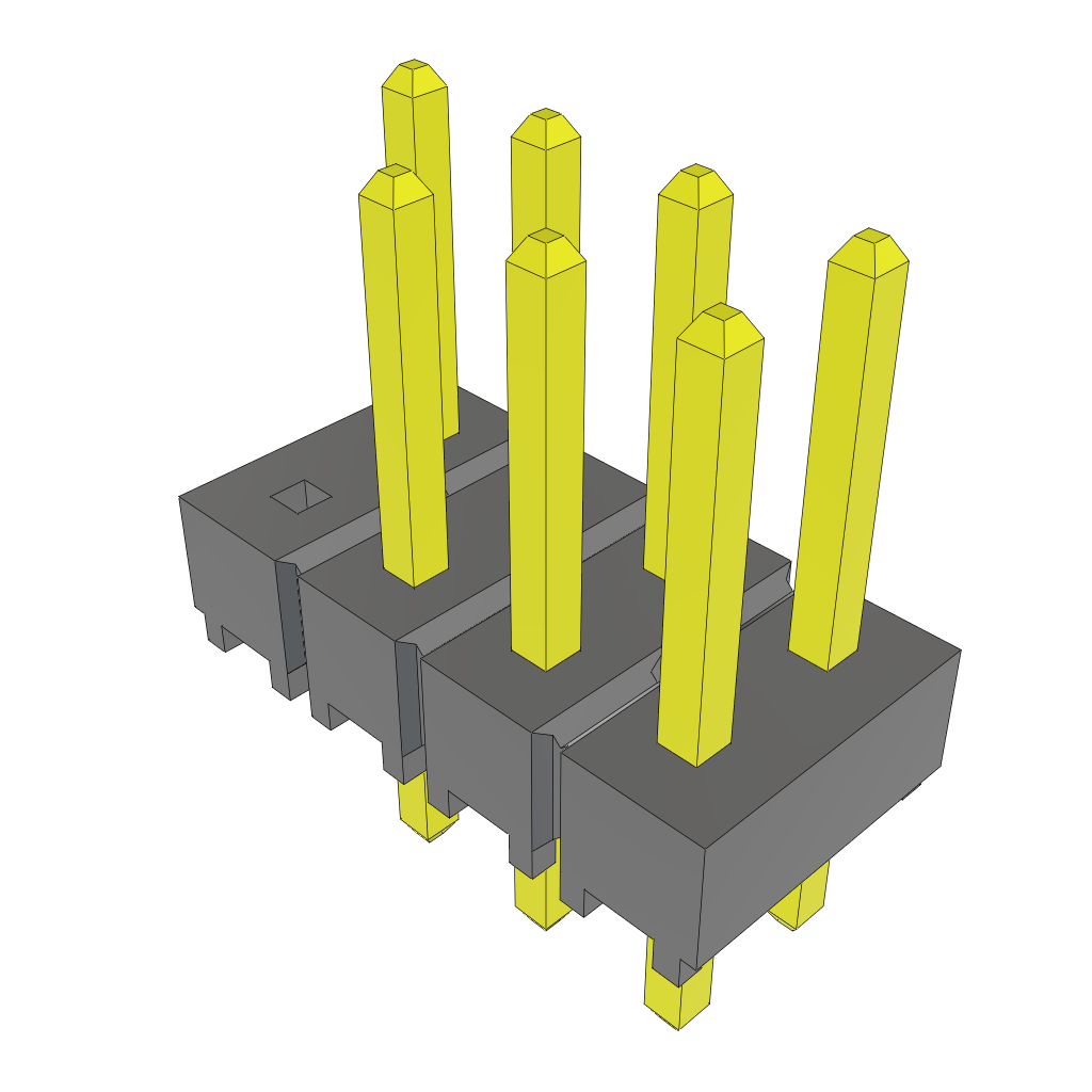 All Parts Connectors rugged connector TSW-104-07-F-D-001 by Samtec