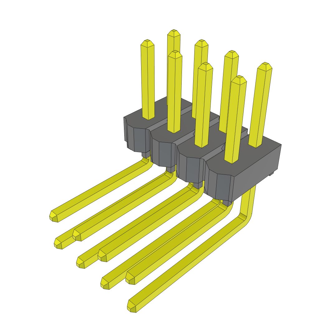 All Parts Connectors rugged connector TSW-104-09-F-D-RA by Samtec