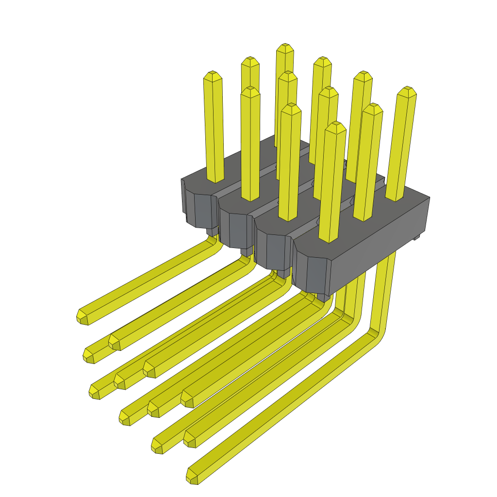 All Parts Connectors rugged connector TSW-104-09-G-T-RA by Samtec
