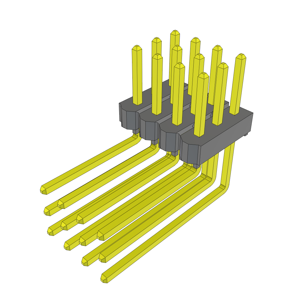 All Parts Connectors rugged connector TSW-104-10-T-T-RA by Samtec