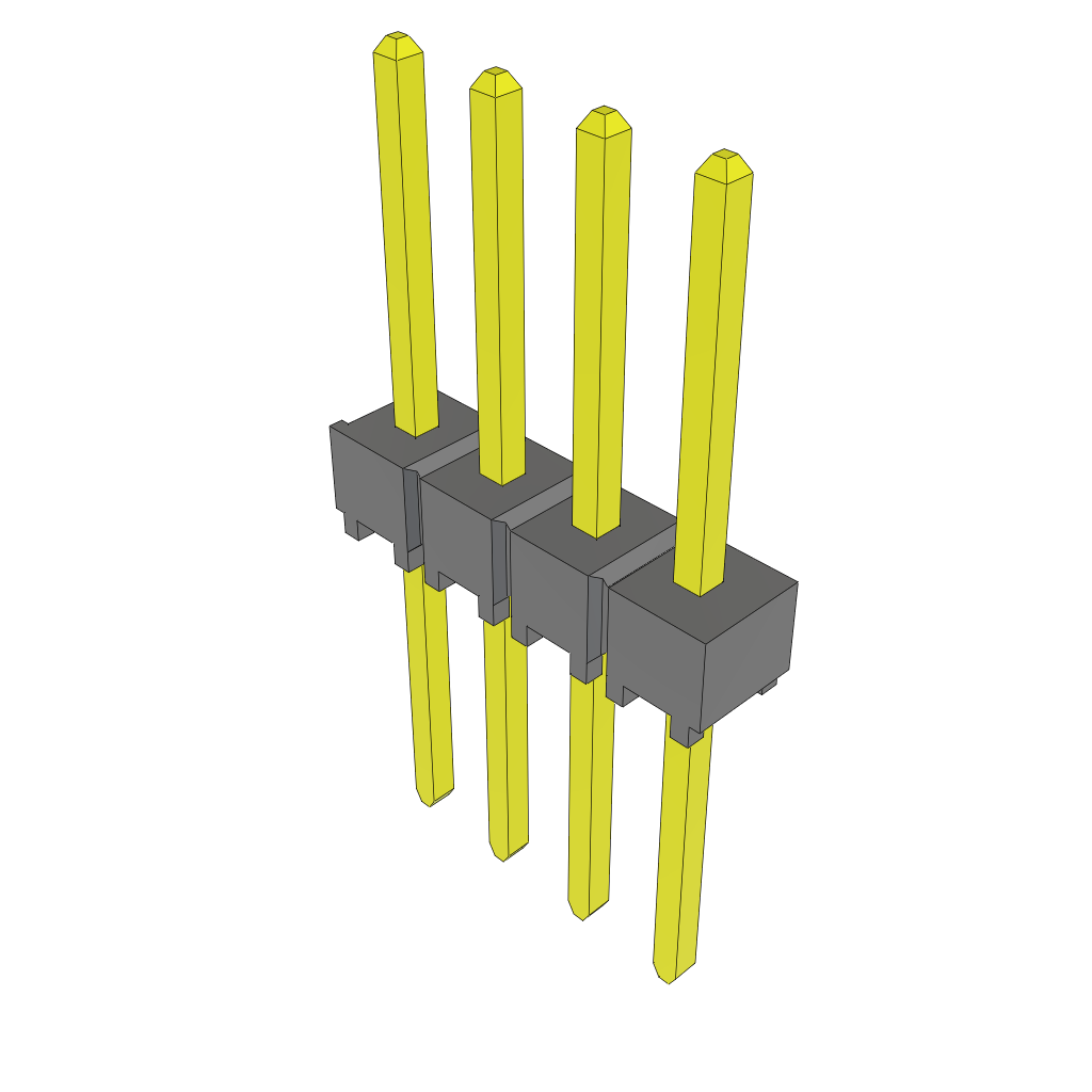 All Parts Connectors rugged connector TSW-104-16-S-S by Samtec