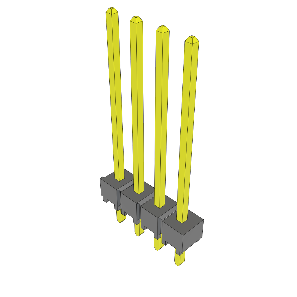 All Parts Connectors rugged connector TSW-104-17-S-S by Samtec