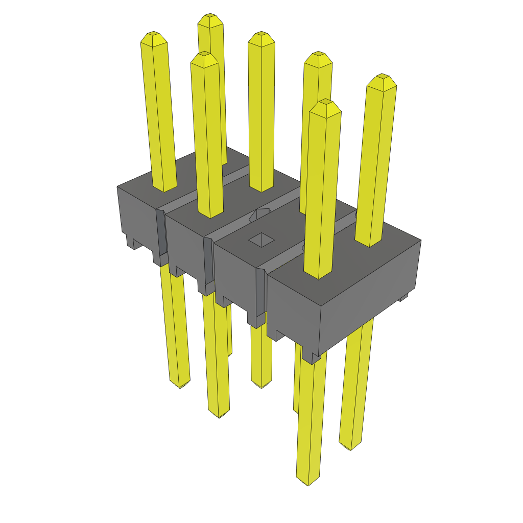 All Parts Connectors rugged connector TSW-104-22-L-D-005 by Samtec