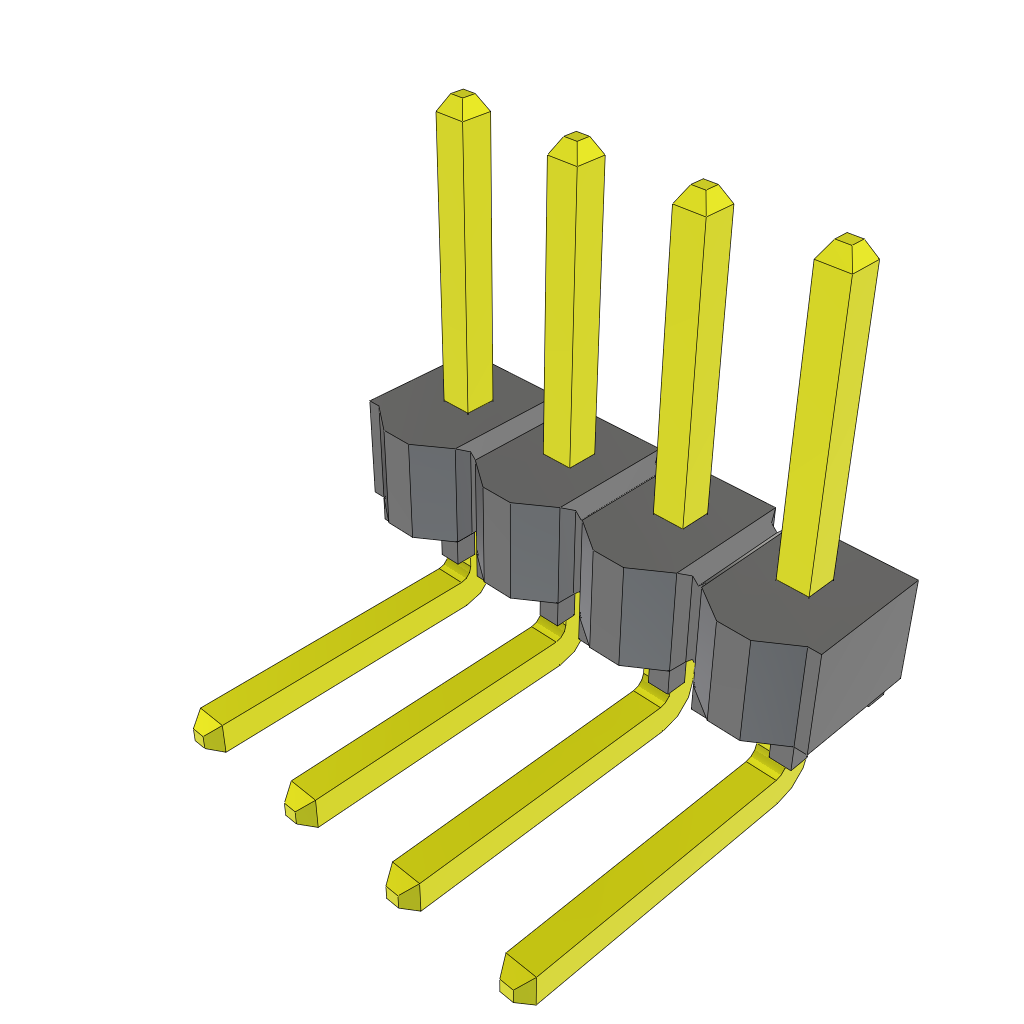 All Parts Connectors rugged connector TSW-104-22-T-S-RA by Samtec