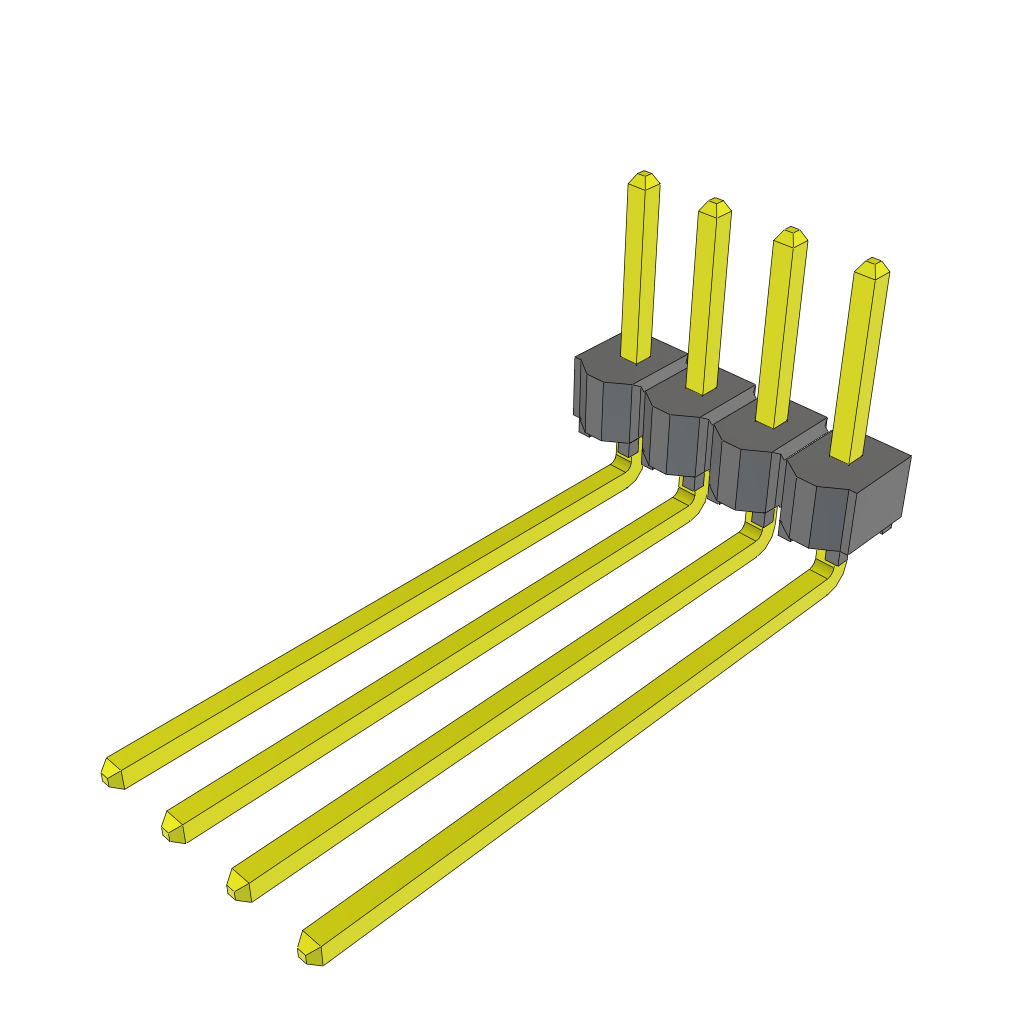 All Parts Connectors rugged connector TSW-104-28-T-S-RA by Samtec
