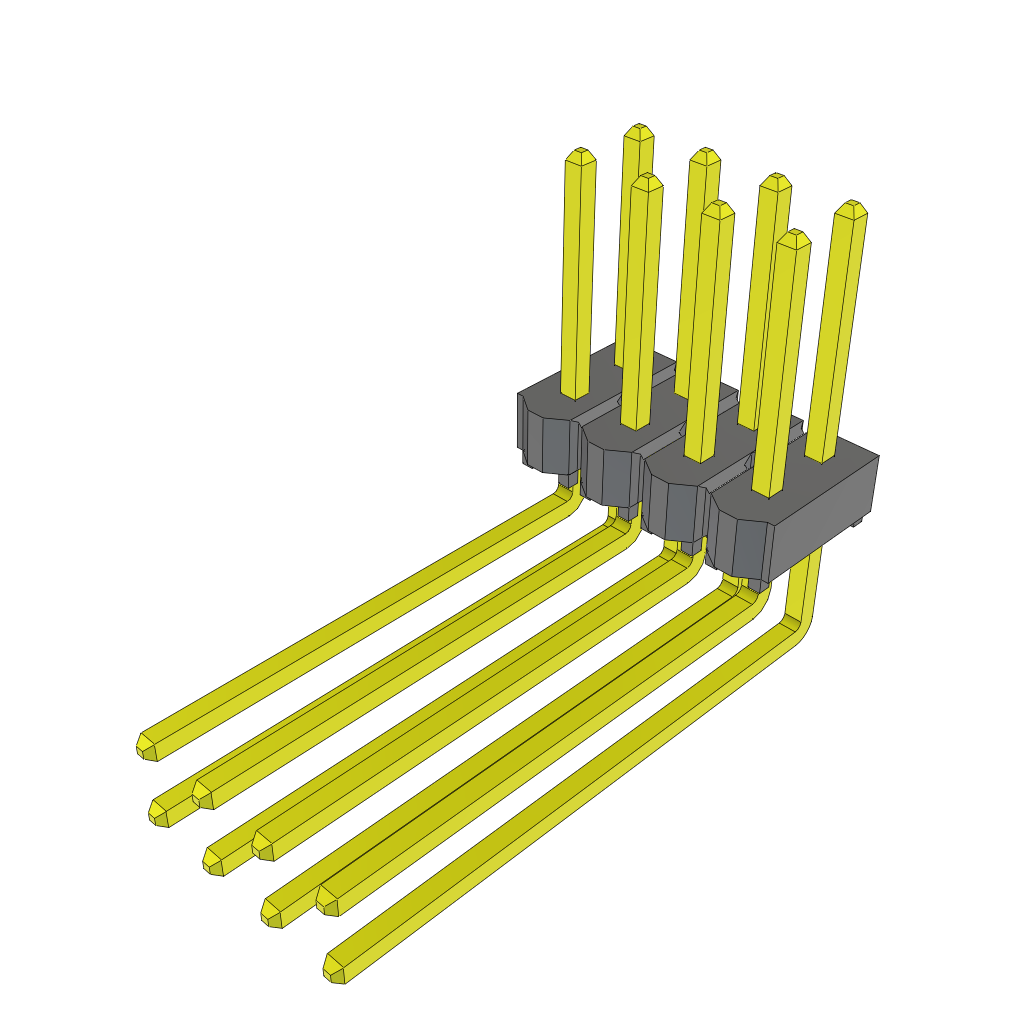 All Parts Connectors rugged connector TSW-104-30-G-D-RA by Samtec