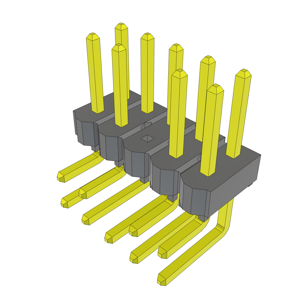 All Parts Connectors rugged connector TSW-105-08-F-D-RA-005 by Samtec