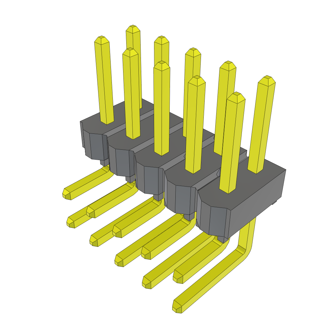 All Parts Connectors rugged connector TSW-105-08-SS-D-RA by Samtec