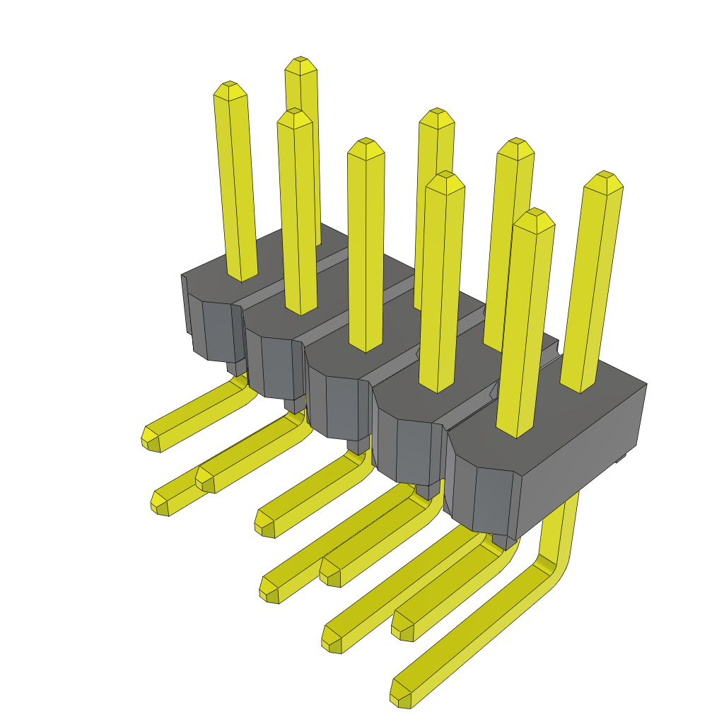 All Parts Connectors rugged connector TSW-105-08-T-D-RA-004 by Samtec