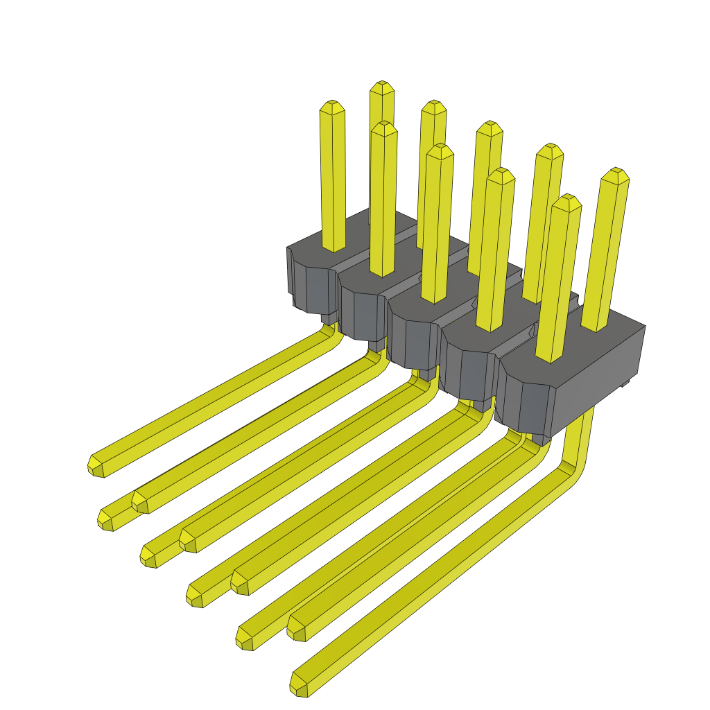 All Parts Connectors rugged connector TSW-105-10-L-D-RA by Samtec