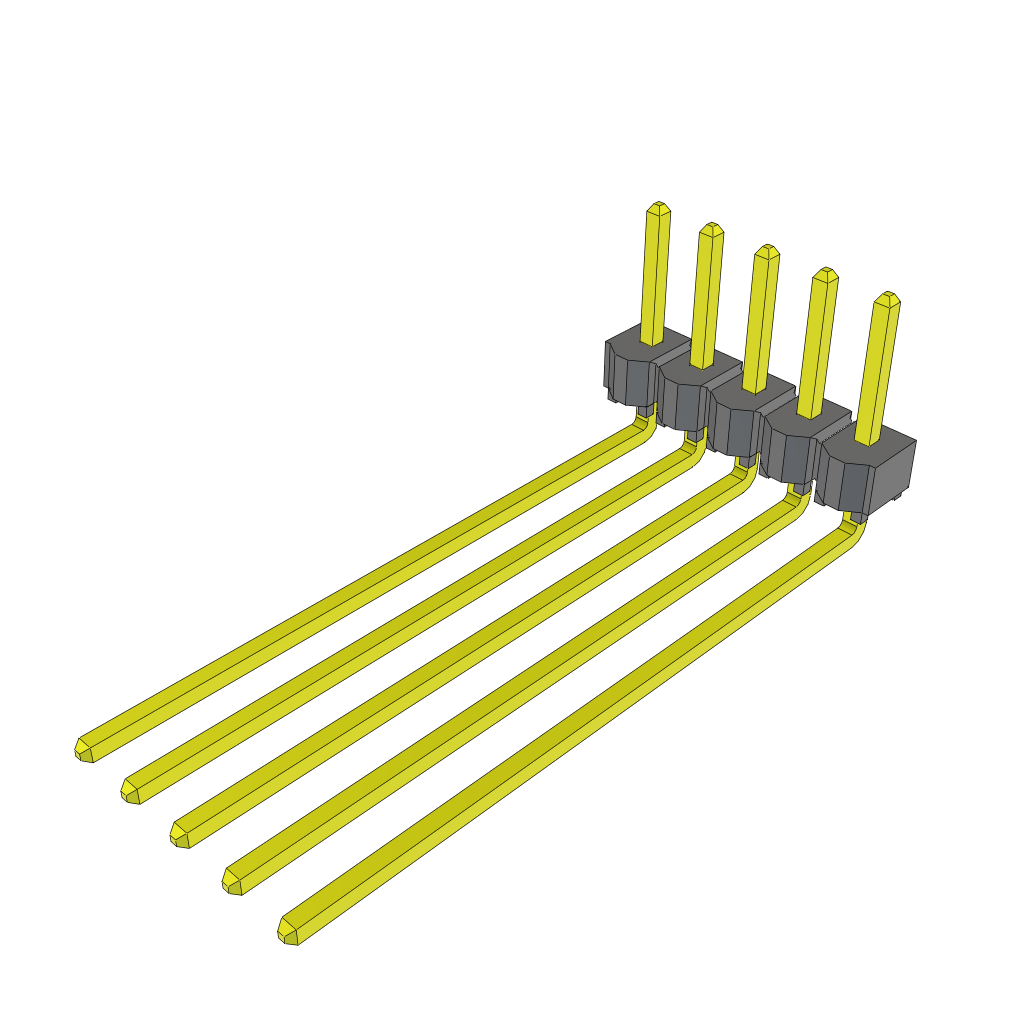 All Parts Connectors rugged connector TSW-105-21-T-S-RA by Samtec