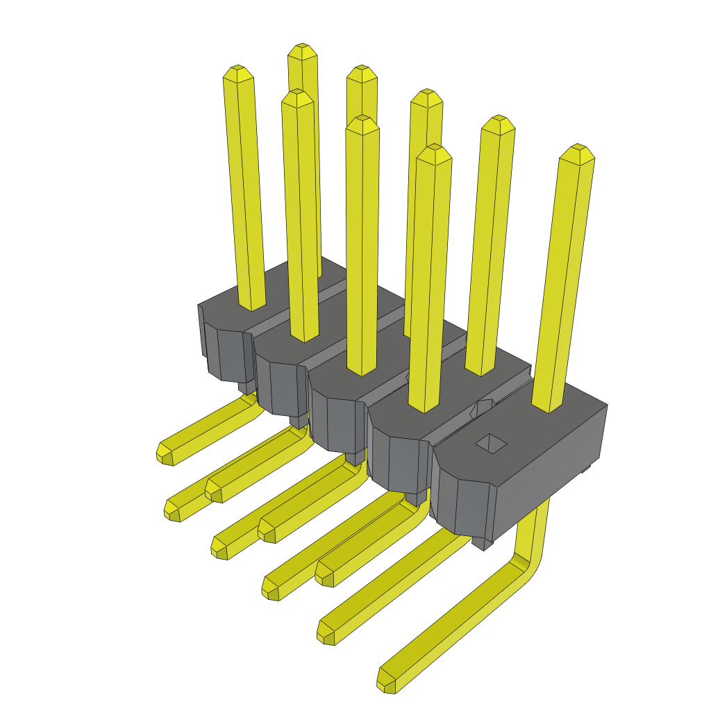 All Parts Connectors rugged connector TSW-105-25-G-D-RA-009 by Samtec
