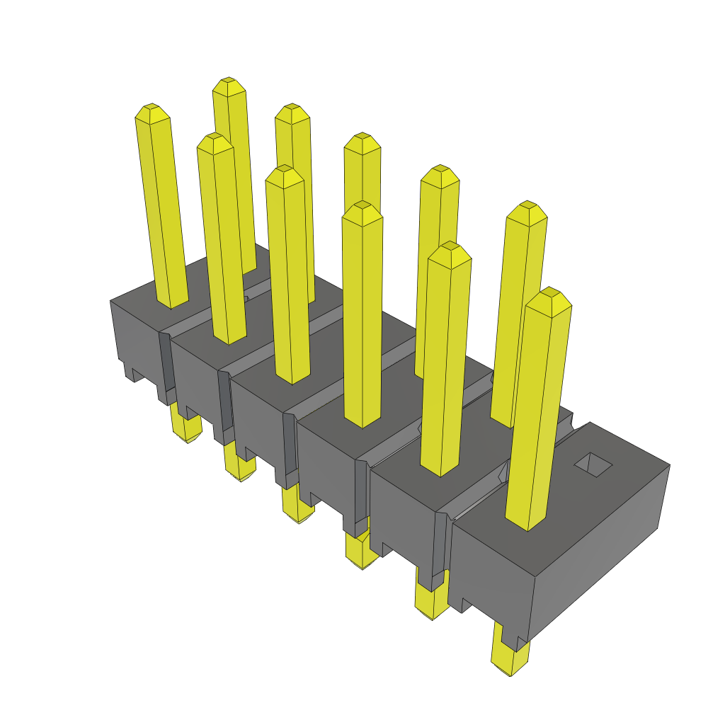 All Parts Connectors rugged connector TSW-106-07-L-D-LL-012 by Samtec