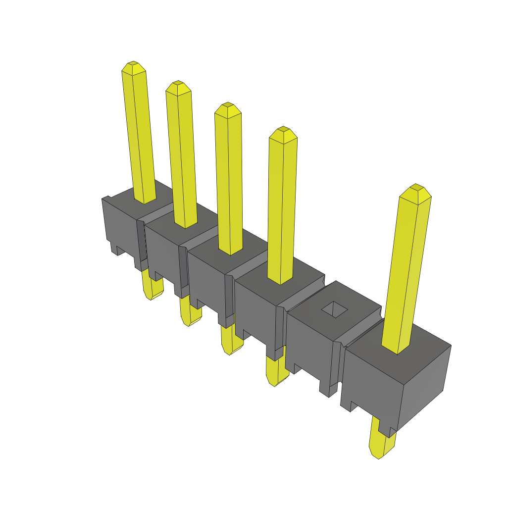 All Parts Connectors rugged connector TSW-106-07-T-S-002 by Samtec