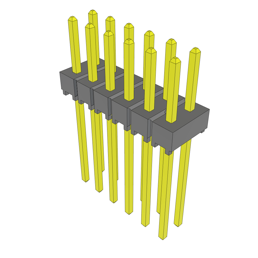 All Parts Connectors rugged connector TSW-106-10-F-D by Samtec